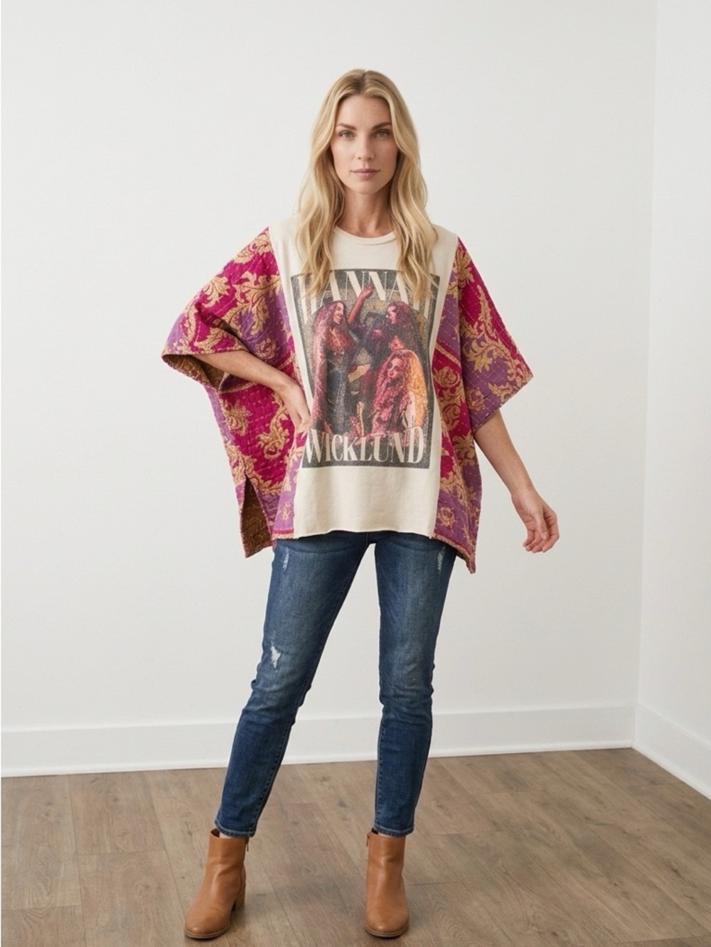 Handcrafted Upcycled Hannah Wicklund Kantha Tunic NWT One Size